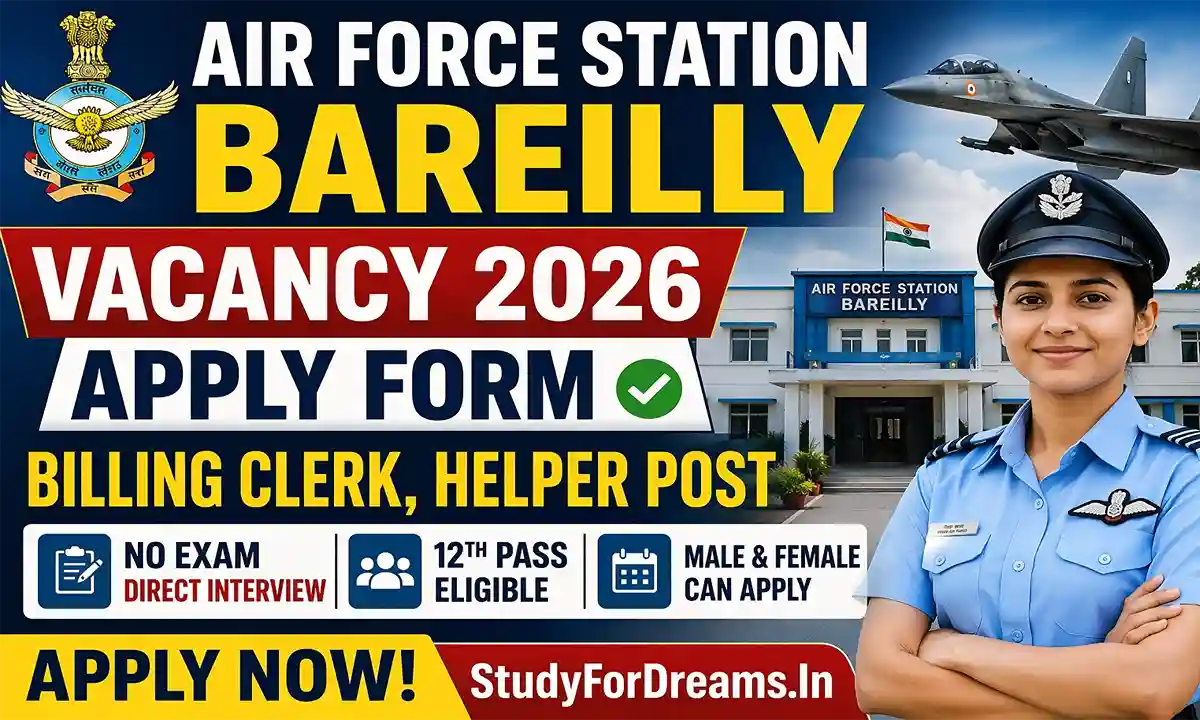 Air Force Station Bareilly Vacancy 2026