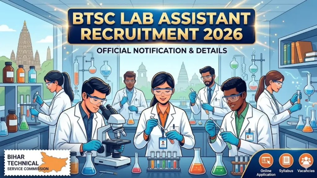 BTSC Lab Assistant Recruitment 2026