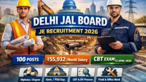 Delhi Jal Board JE Recruitment 2026