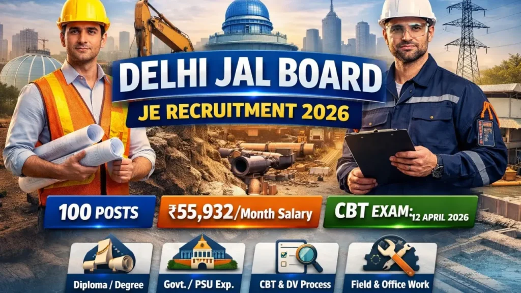 Delhi Jal Board JE Recruitment 2026