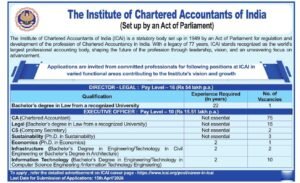 ICAI Executive Officer Recruitment 2026