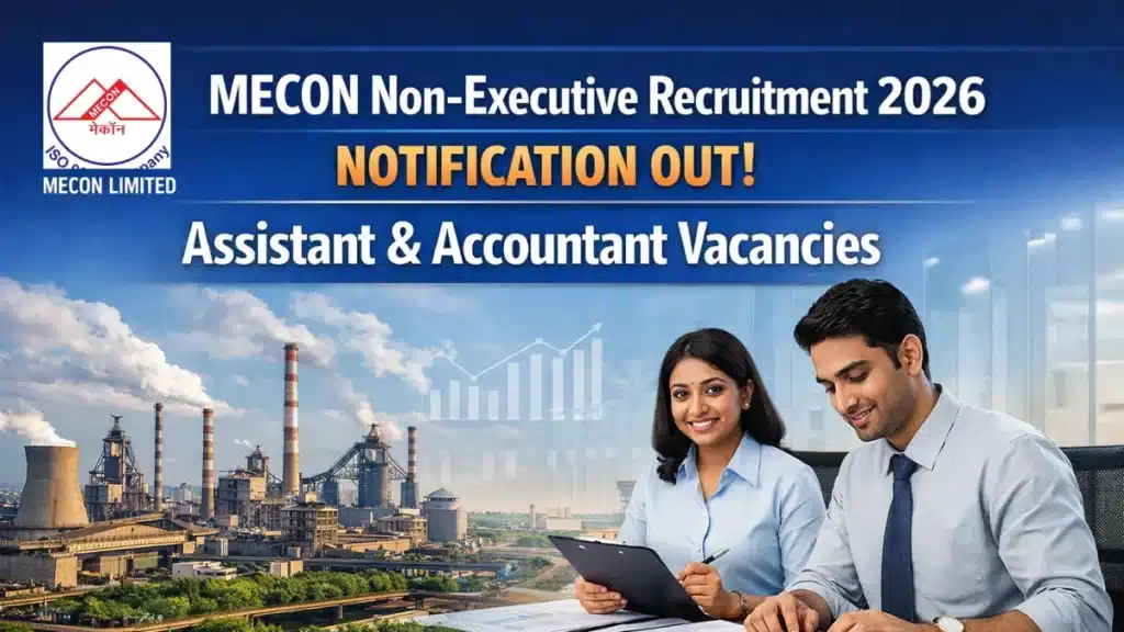 MECON Non-Executive Recruitment 2026