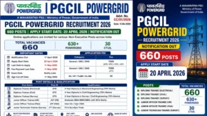 PGCIL PowerGrid Non-Executive Recruitment 2026 Notification Out for 660 Posts