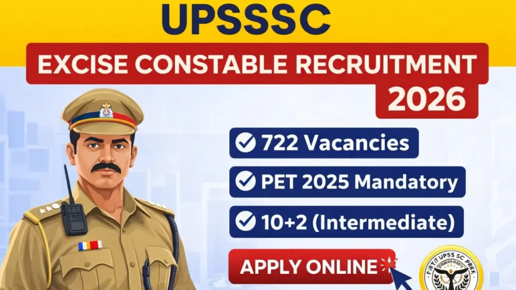 UPSSSC Excise Constable Recruitment 2026