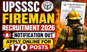 UPSSSC Fireman Recruitment 2026