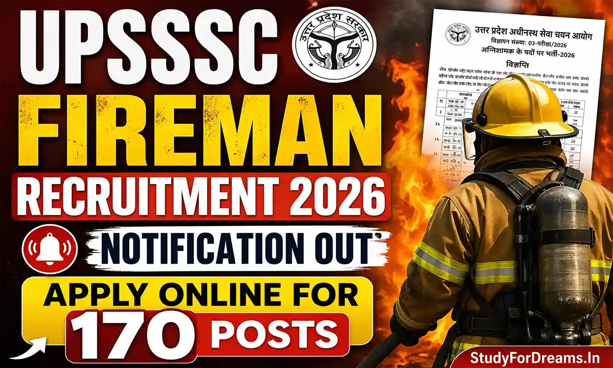 UPSSSC Fireman Recruitment 2026