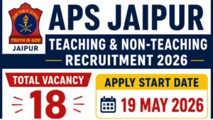 APS Jaipur Teaching & Non-Teaching Recruitment 2026