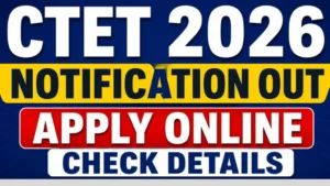 CTET September 2026 Notification
