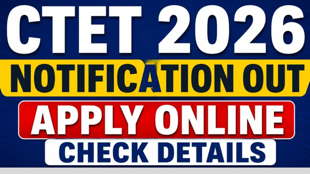 CTET September 2026 Notification