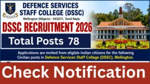 DSSC Recruitment 2026