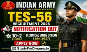 Indian Army TES-56 Recruitment 2026