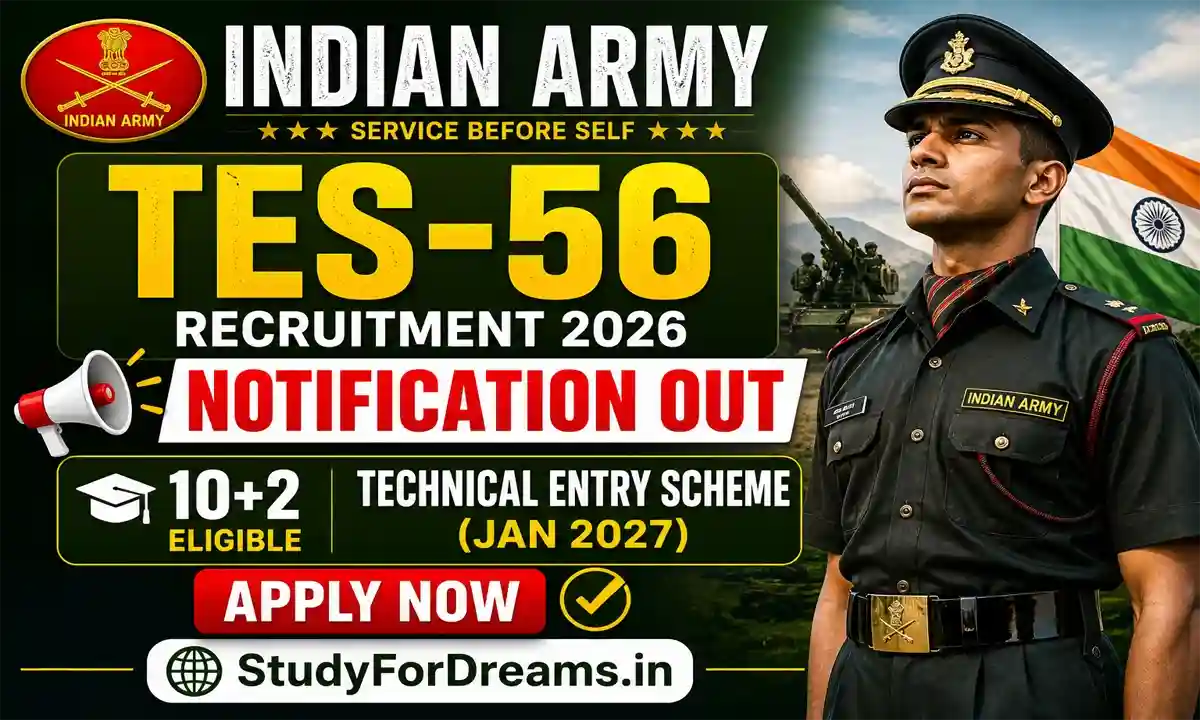 Indian Army TES-56 Recruitment 2026