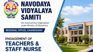 NVS Chandigarh Teaching & Non-Teaching Recruitment 2026Overview