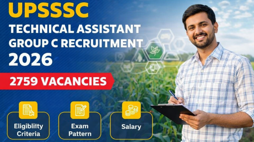 UPSSSC Agriculture Technical Assistant (AGTA) Vacancy 2026
