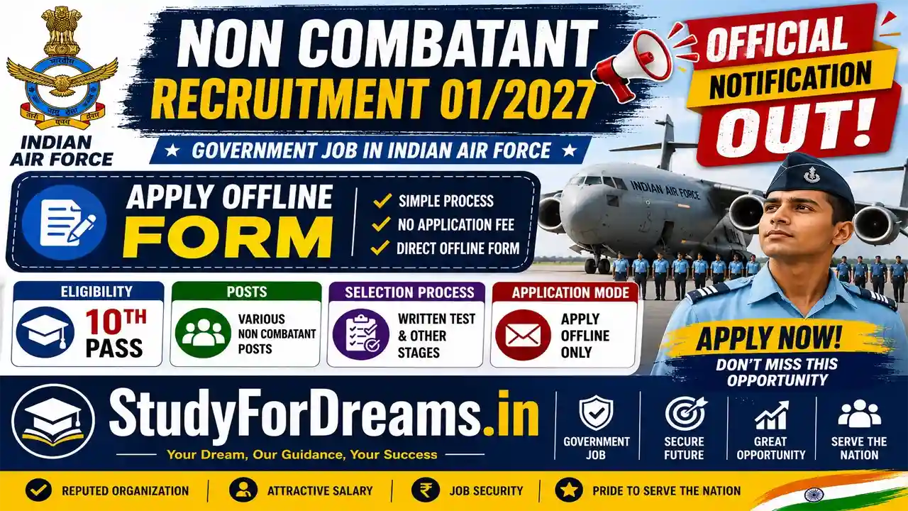 Indian Air Force Agniveer Non-Combatant Recruitment 2027