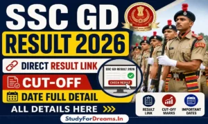 SSC GD Result 2026 Direct Result Link, Cut-Off