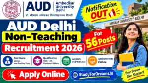 AUD Delhi Non-Teaching Recruitment 2026