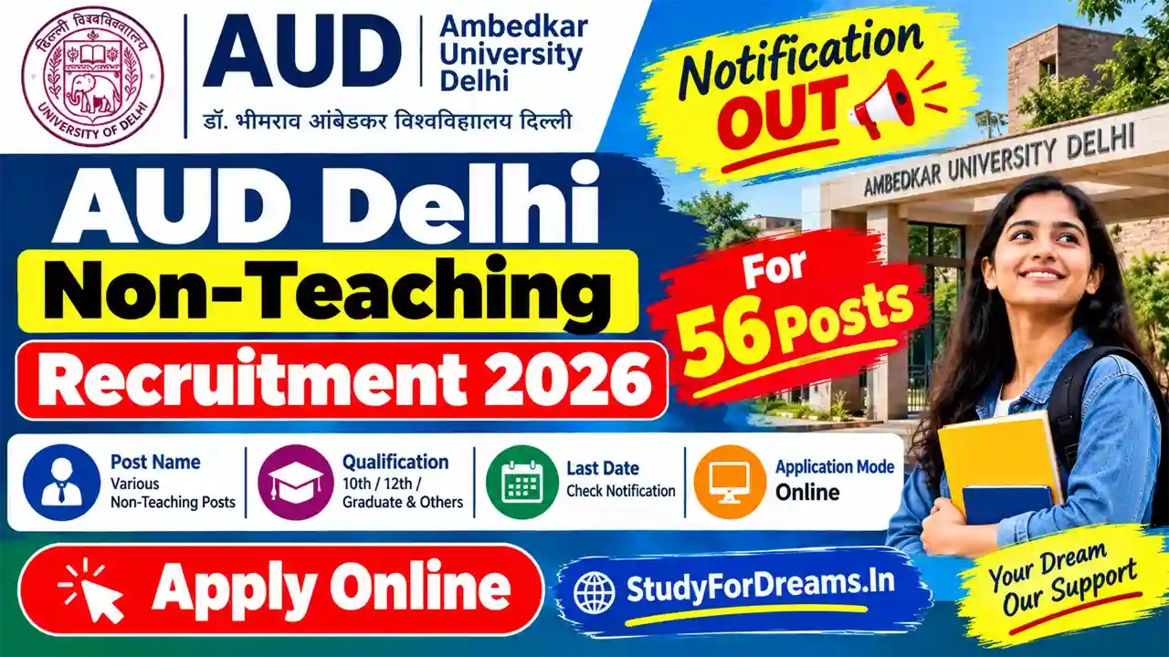 AUD Delhi Non-Teaching Recruitment 2026
