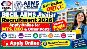 BECIL AIIMS Jhajjar Recruitment 2026